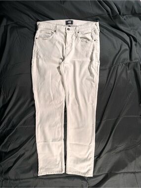 Paige Lennox Men’s White Cotton Blend 33x30 Slim Fit Jeans EUC
